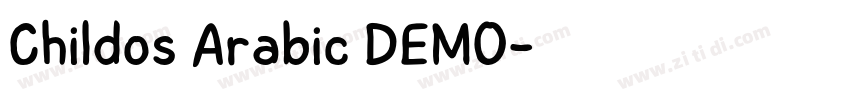 Childos Arabic DEMO字体转换 Childos Arabic DEMO字体转换